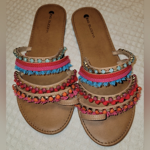 Big Buddha Embellished Sandals - Picture 3 of 5